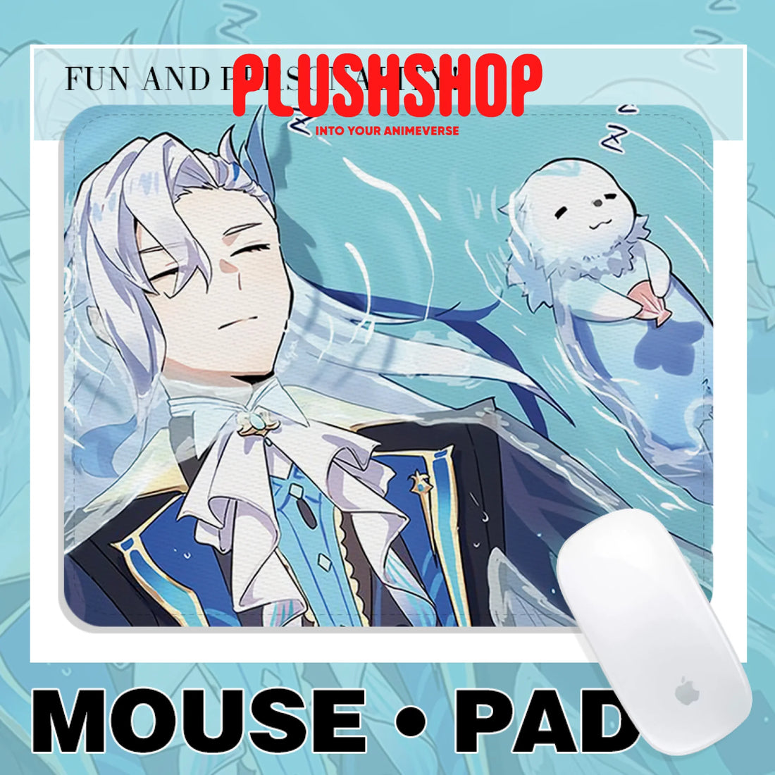 Genshin Impact Character Neuvillette Hd Printing Mouse Pad