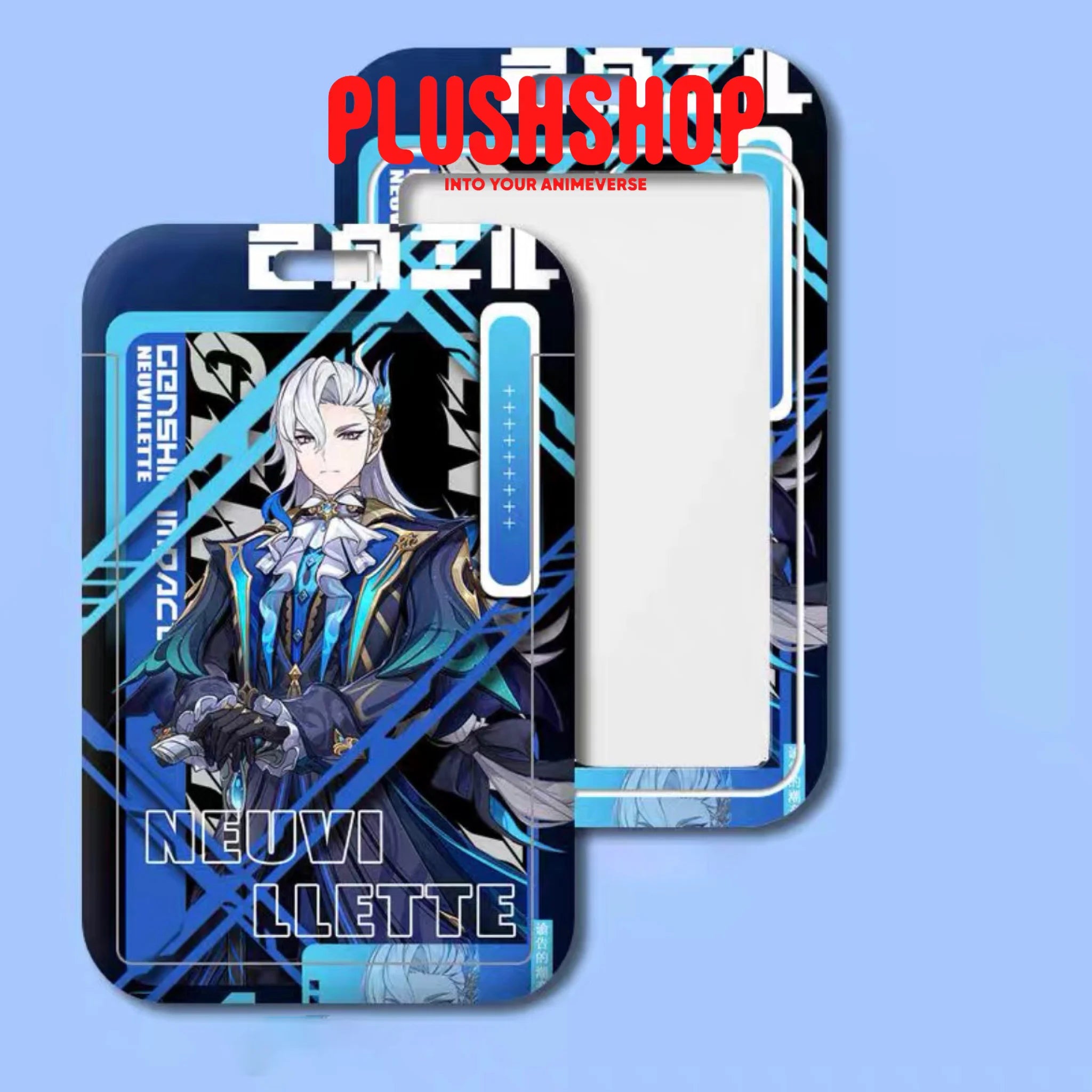 Genshin Impact Fontaine Characters Neuvillette Lyney Lynette Furina Wriot Hesley Card Holder