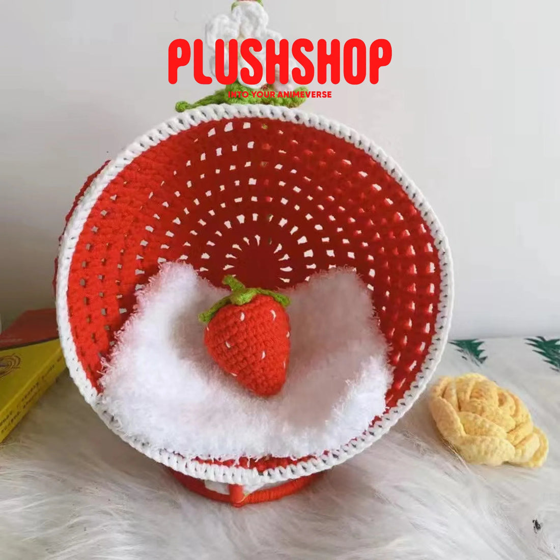 Plush Doll Knitting Swing Decoration Cute Toy Red