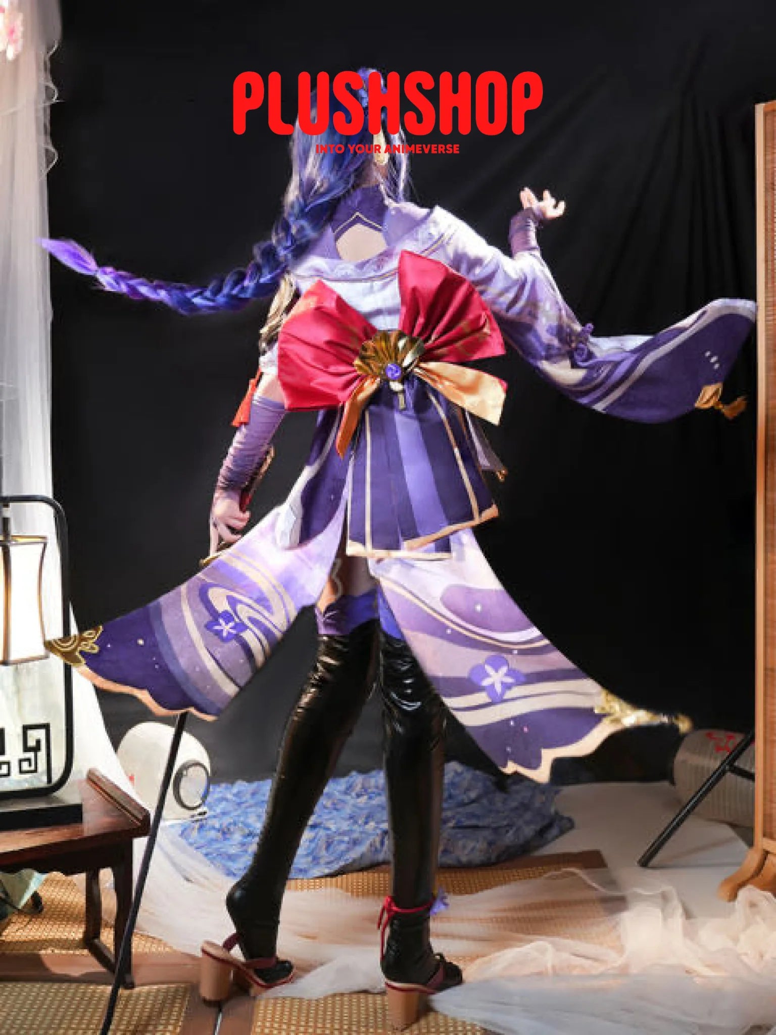 Raiden Cosplay Outfit Clothes Full Set Included Cosplay 套装