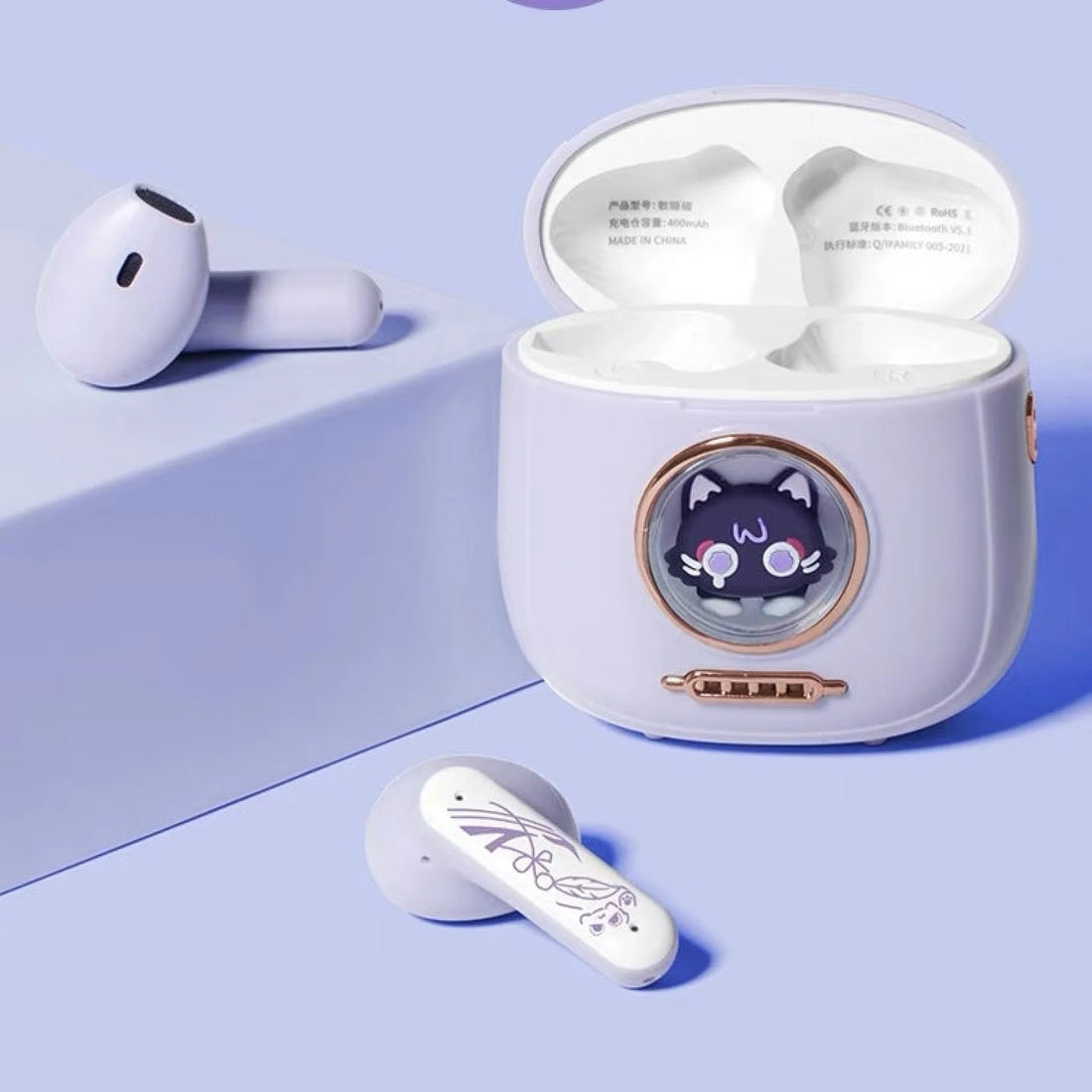 Genshin Impact Sacrameow Cute Bluetooth Headphones(Pre-Order
