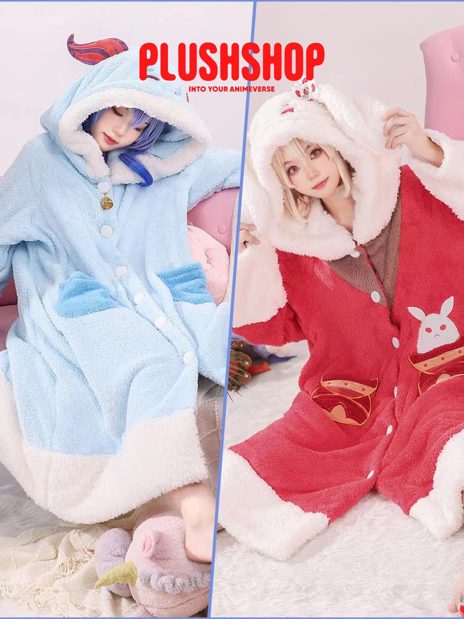 Genshin Impact Sacramouche Zhongli Xiao Klee Ganyu Theme Pajama Cosplay Home Wear Pajama+Pants Set /