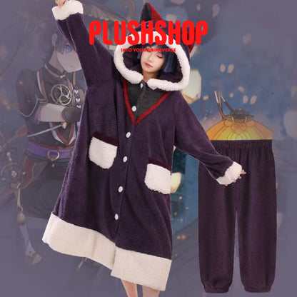 Genshin Impact Sacramouche Zhongli Xiao Klee Ganyu Theme Pajama Cosplay Home Wear Scaramouche