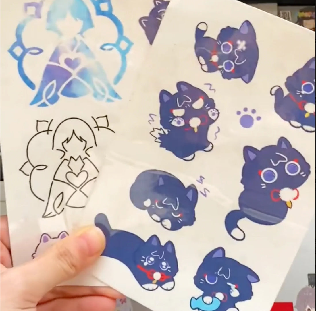 Genshin Cute Scarameow Waterproof Stickers(Pre-Order)