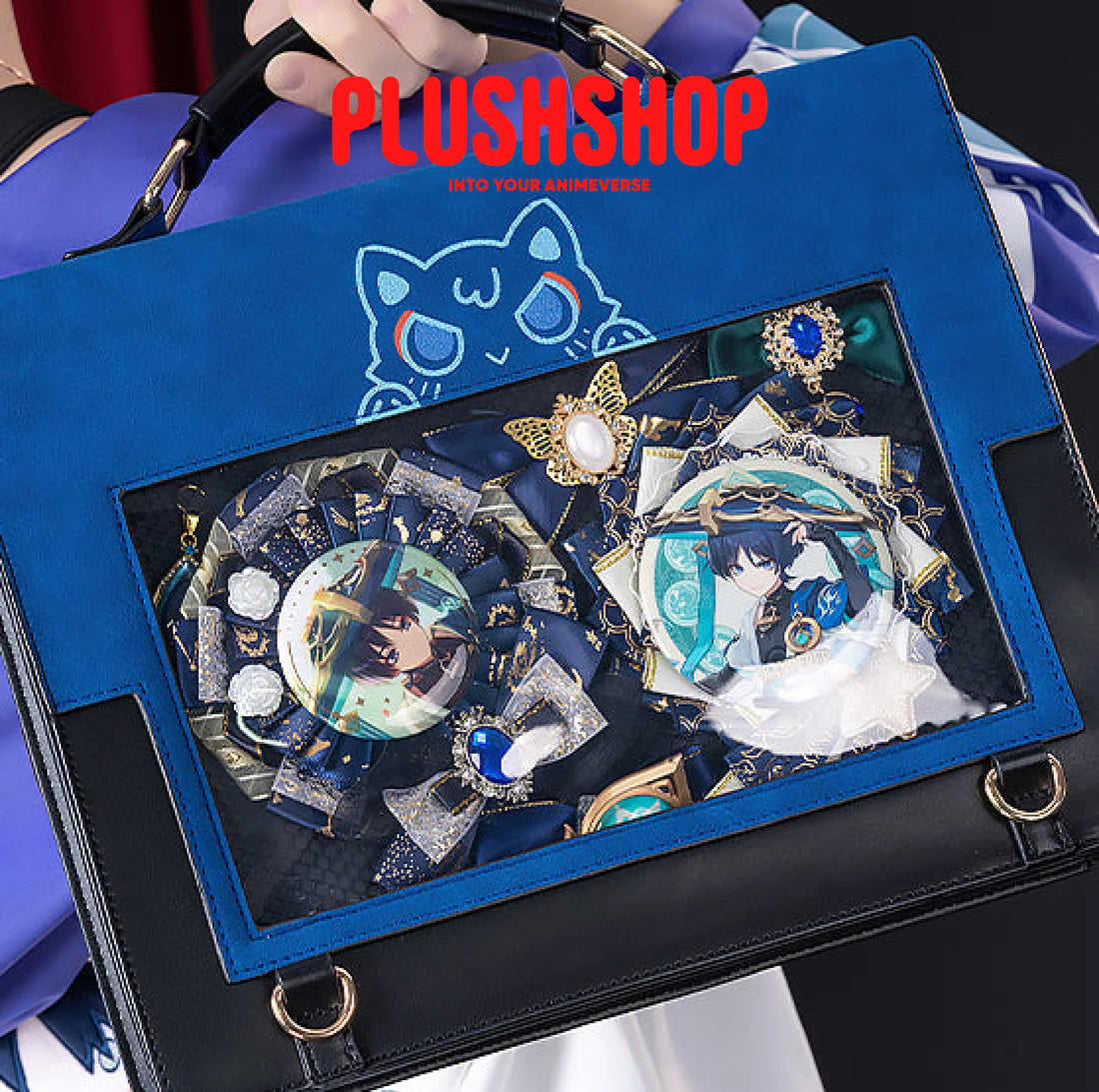Genshin Scara Messenger Bag Pu Leather Scaramouche Theme Impression (Pre Order)