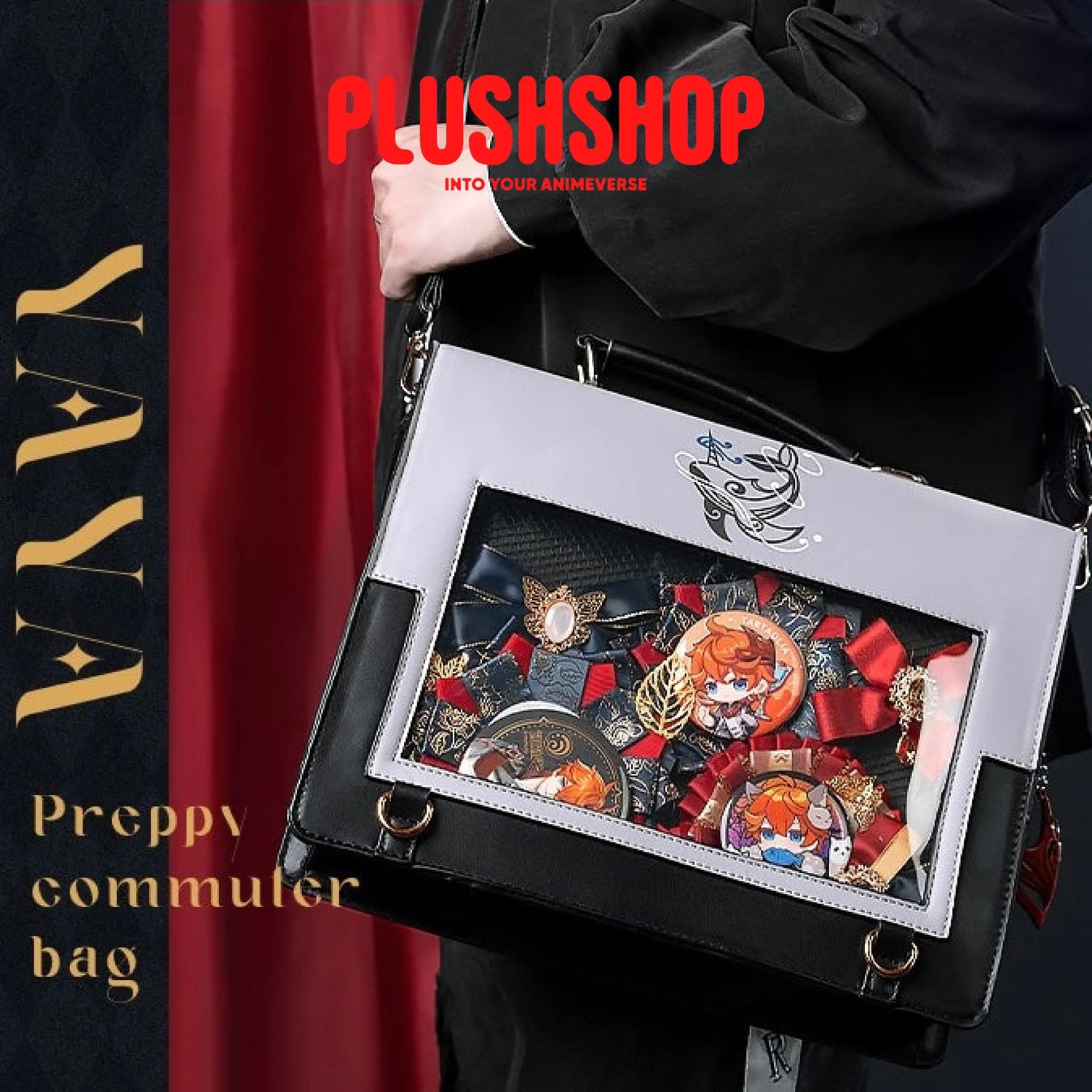 Genshin Impact Messenger Bag Pu Leather Tartaglia Theme Impression (Pre-Order)
